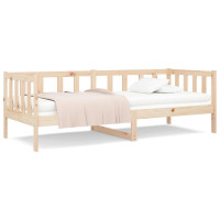 Produktbild för Dagbädd utan madrass 90x190 cm massiv furu