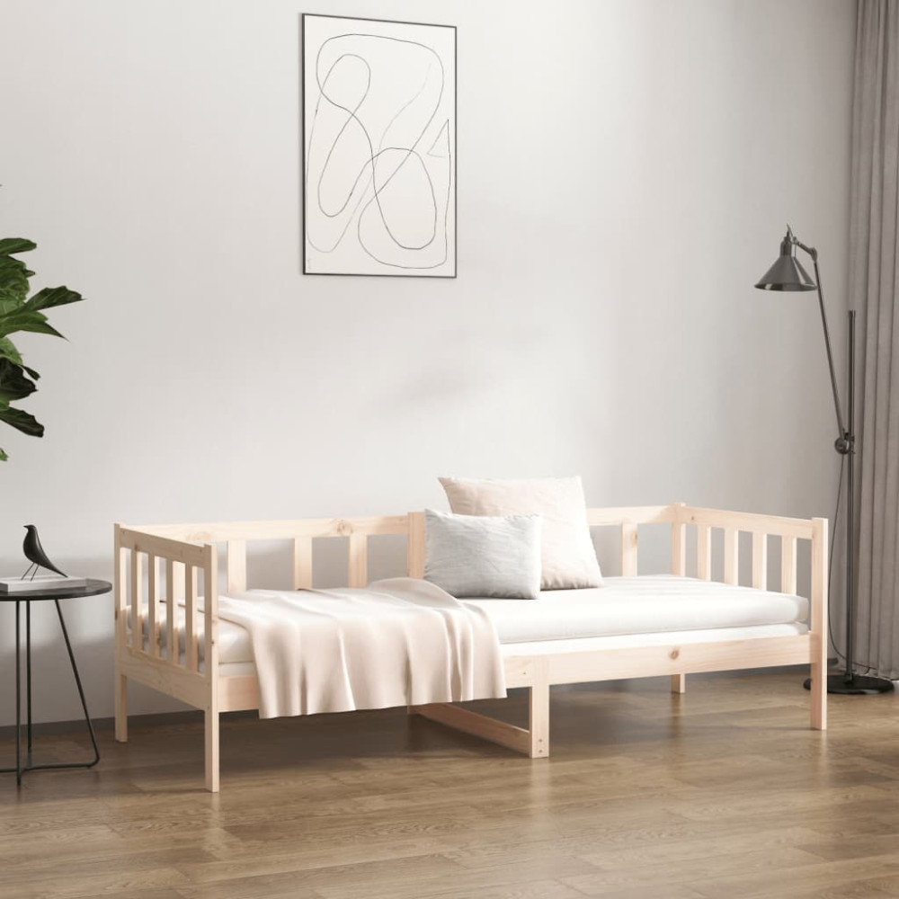 Produktbild för Dagbädd utan madrass 90x190 cm massiv furu
