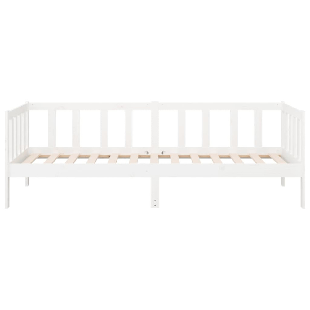 Produktbild för Dagbädd utan madrass vit 90x190 cm massiv furu