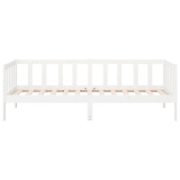 Produktbild för Dagbädd utan madrass vit 90x190 cm massiv furu
