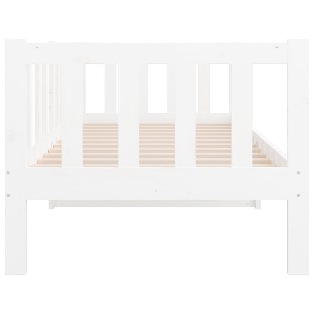Produktbild för Dagbädd utan madrass vit 90x190 cm massiv furu