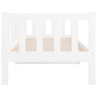Produktbild för Dagbädd utan madrass vit 90x190 cm massiv furu