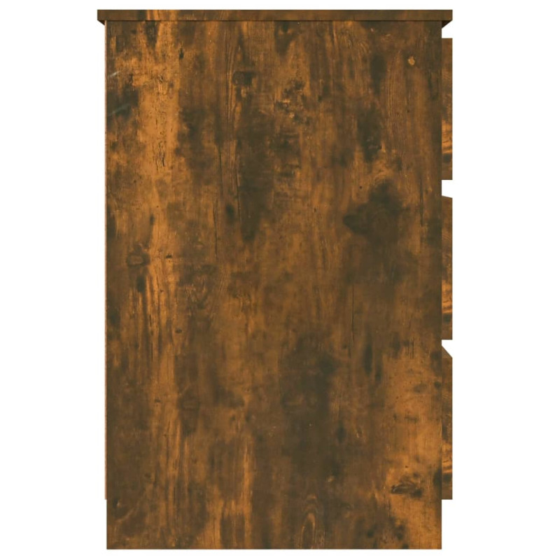 Produktbild för Skrivbord rökfärgad ek 140x50x77 cm konstruerat trä