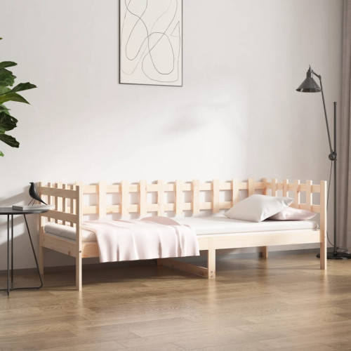 vidaXL Dagbädd utan madrass 90x190 cm massiv furu - Sängar & Sängramar