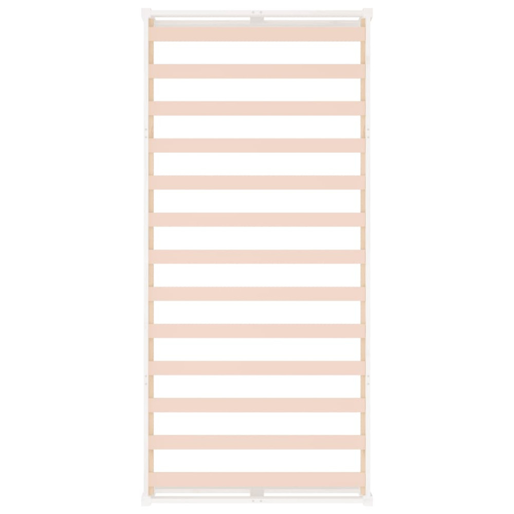 Produktbild för Sängram vit 90x200 cm massivt trä