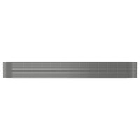Produktbild för Odlingslåda grå 554x100x68 cm pulverlackerat stål