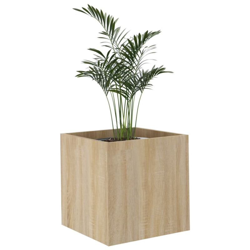 Produktbild för Odlingslåda sonoma ek 40x40x40 cm konstruerat trä
