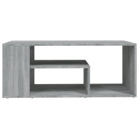 Miniatyr av produktbild för Soffbord grå sonoma 100x50x40 cm konstruerat trä