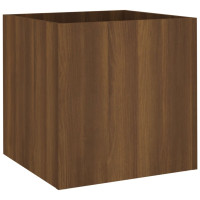 Miniatyr av produktbild för Odlingslåda brun ek 40x40x40 cm konstruerat trä
