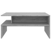 Produktbild för Soffbord grå sonoma 90x60x42,5 cm konstruerat trä
