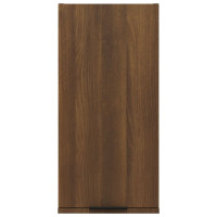 Produktbild för Badrumsskåp väggmonterat brun ek 32x20x67 cm