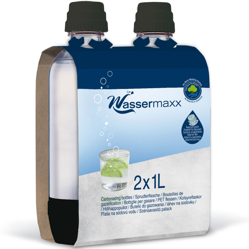 Produktbild för 2x1L Wassermaxx bottles
