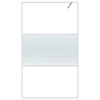Produktbild för Duschvägg vit 115x195 cm klart ESG-glas