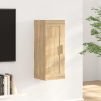 Miniatyr av produktbild för Väggskåp sonoma-ek 35x34x90 cm konstruerat trä