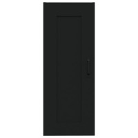 Produktbild för Väggskåp svart 35x34x90 cm konstruerat trä