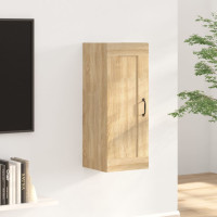 Produktbild för Väggskåp sonoma-ek 35x34x90 cm konstruerat trä