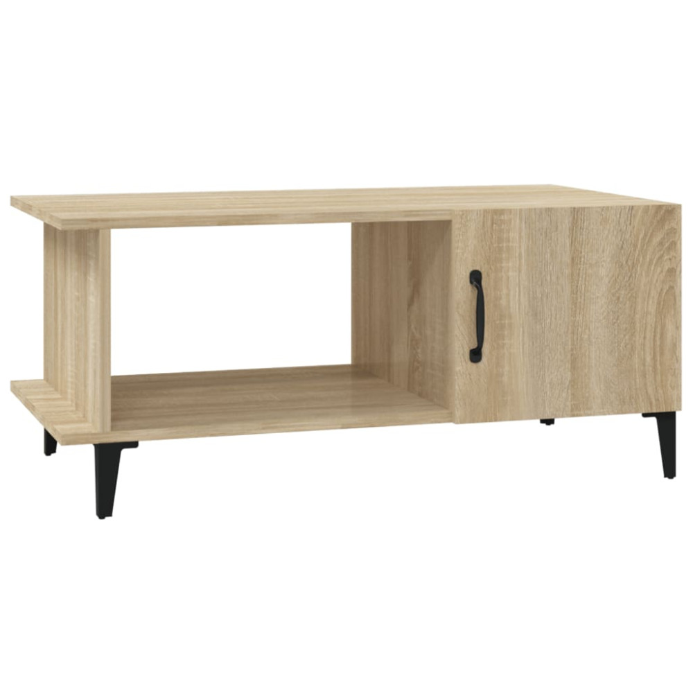 Produktbild för Soffbord sonoma-ek 90x50x40 cm konstruerat trä