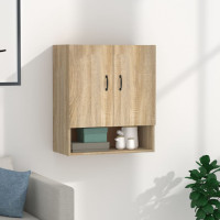 Produktbild för Väggskåp sonoma-ek 60x31x70 cm konstruerat trä