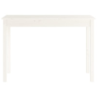 Produktbild för Konsolbord vit 110x40x75 cm massiv furu