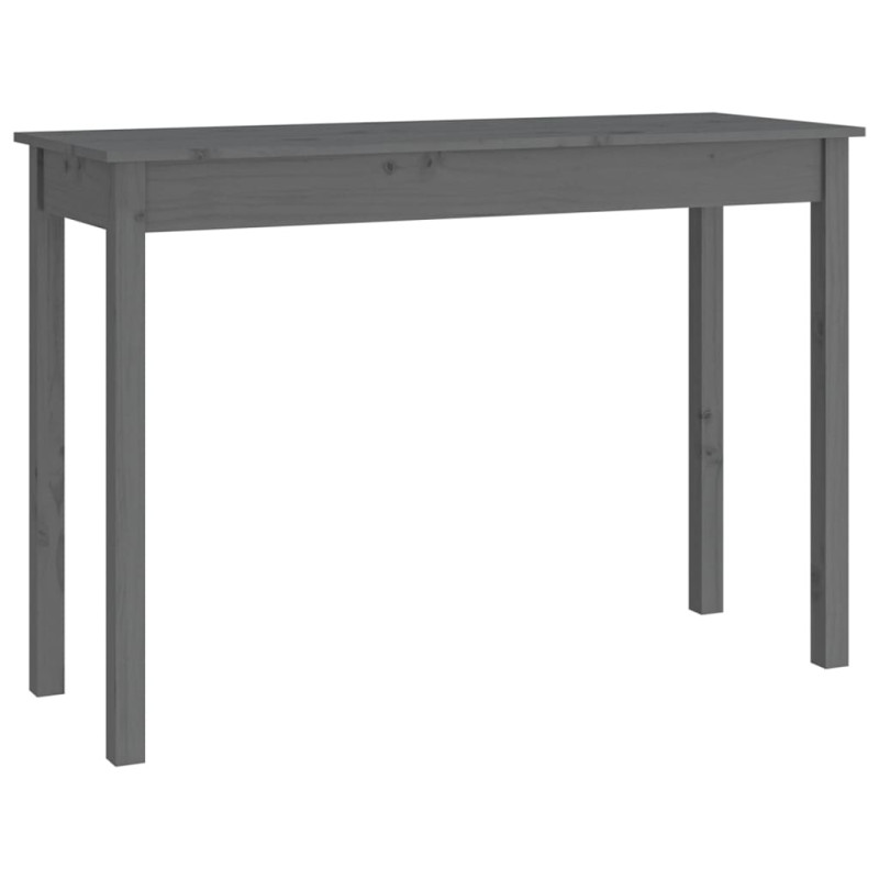 Produktbild för Konsolbord grå 110x40x75 cm massiv furu