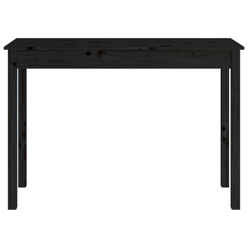 Produktbild för Konsolbord svart 110x40x75 cm massiv furu