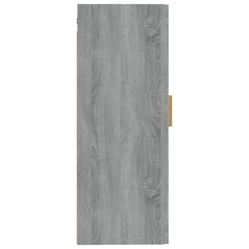 Produktbild för Väggskåp grå sonoma 35x34x90 cm konstruerat trä