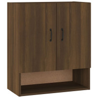 Produktbild för Väggskåp brun ek 60x31x70 cm konstruerat trä