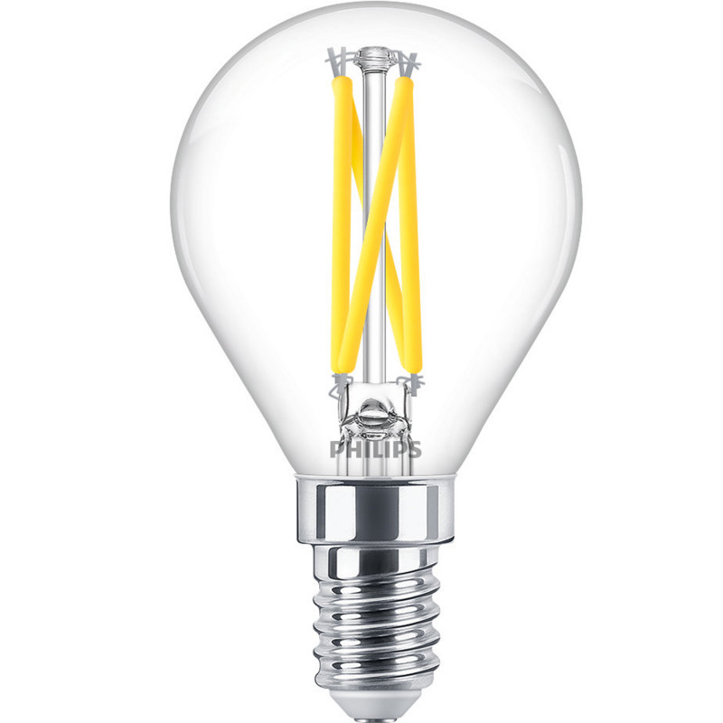 Produktbild för LED E14 Klot 2,5W (25W) Klar Dim WarmGlow 340 lm