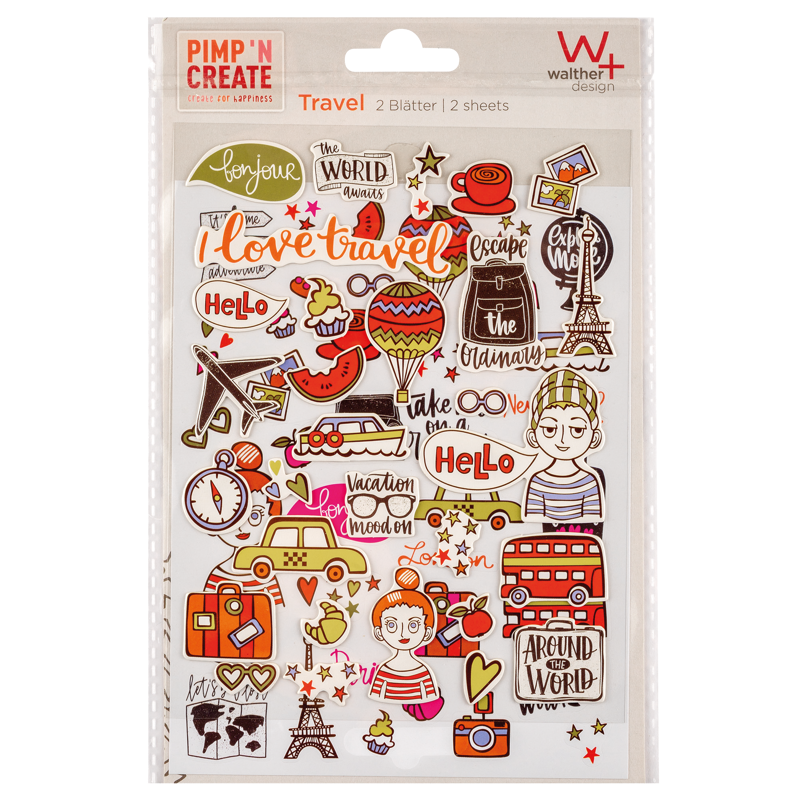 Produktbild för Walther Adhesive sticker Travel