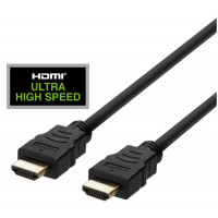 Miniatyr av produktbild för Deltaco HU-20 HDMI-kabel 2 m HDMI Typ A (standard) Svart