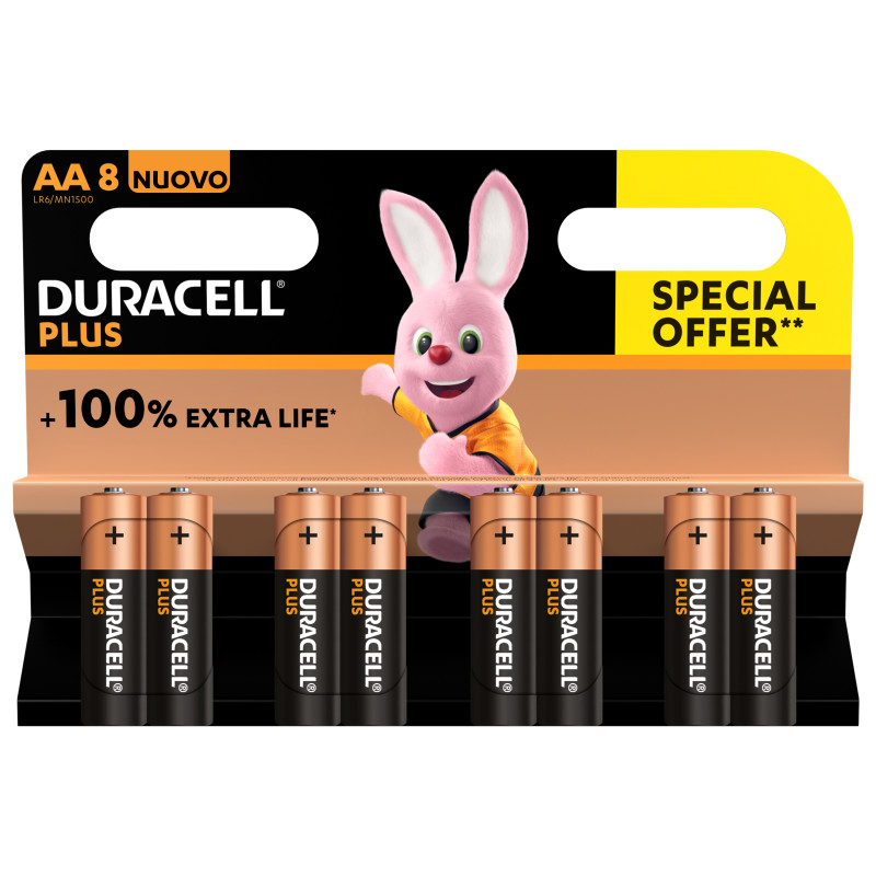 Produktbild för Duracell Plus 100 Engångsbatteri AA Alkalisk