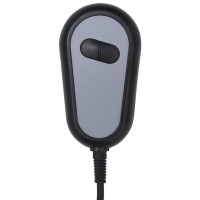 Miniatyr av produktbild för Elektrisk massagefåtölj svart tyg