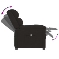 Miniatyr av produktbild för Elektrisk reclinerfåtölj svart sammet