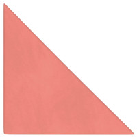 Produktbild för Väggpaneler 12 st rosa 30x30 cm sammet 0,54 m²