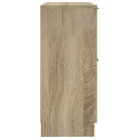 Produktbild för Byrå 2 st sonoma-ek 30x30x70 cm konstruerat trä