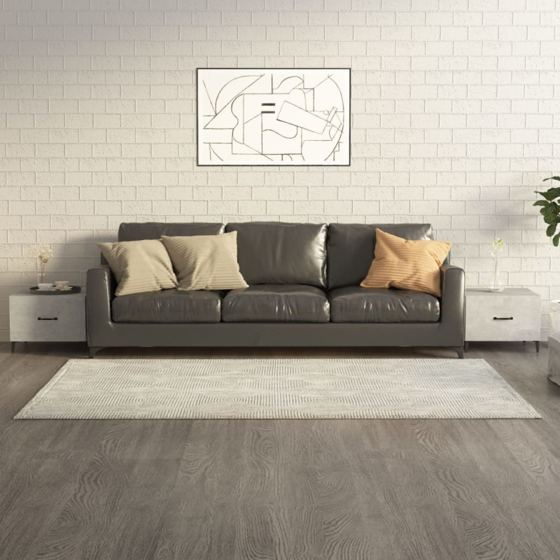 Produktbild för Soffbord med metallben 2 st betonggrå 50x50x40 cm