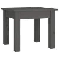 Produktbild för Soffbord grå 35x35x30 cm massiv furu