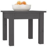 Produktbild för Soffbord grå 35x35x30 cm massiv furu