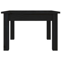 Produktbild för Soffbord svart 45x45x30 cm massiv furu
