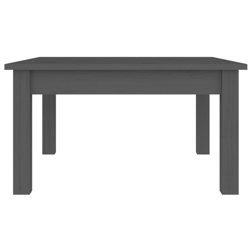 Produktbild för Soffbord grå 55x55x30 cm massiv furu