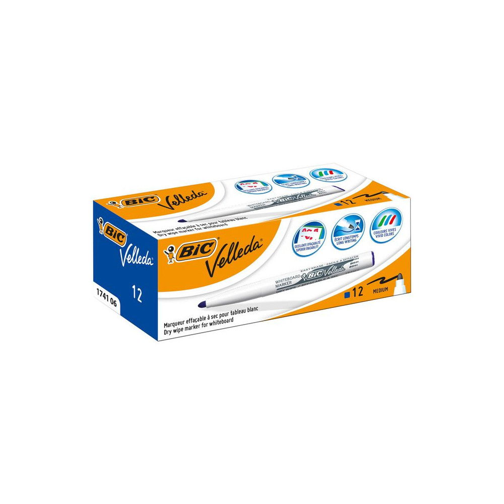 Produktbild för Whiteboardpenna BIC Velleda 1741 blå