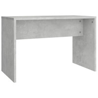 Produktbild för Sminkbord set betonggrå 96x40x142 cm