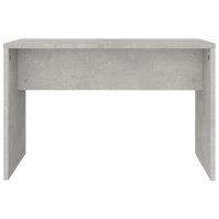 Produktbild för Sminkbord set betonggrå 96x40x142 cm