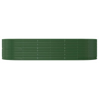 Miniatyr av produktbild för Odlingslåda grön 291x140x68 cm pulverlackerat stål