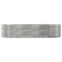 Miniatyr av produktbild för Odlingslåda silver 291x140x68 cm pulverlackerat stål