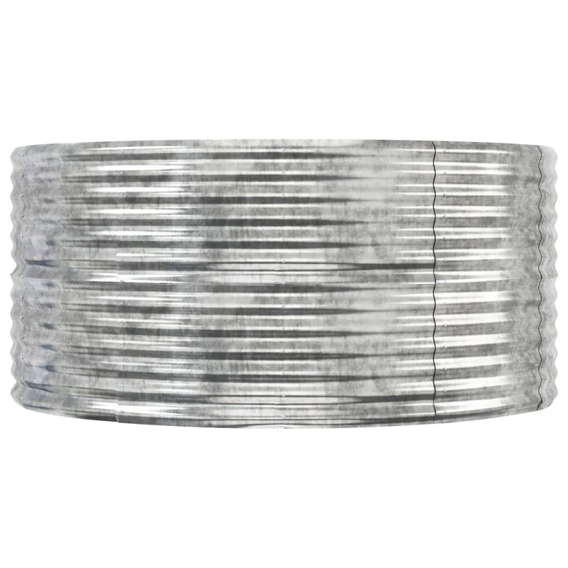 Produktbild för Odlingslåda silver 291x140x68 cm pulverlackerat stål