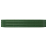 Miniatyr av produktbild för Odlingslåda grön 367x140x68 cm pulverlackerat stål