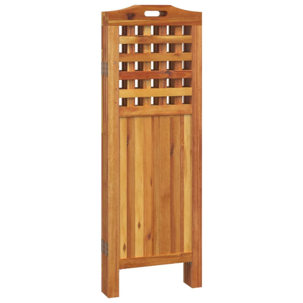 Produktbild för Rumsavdelare 4 paneler 162x2x115 cm massivt akaciaträ