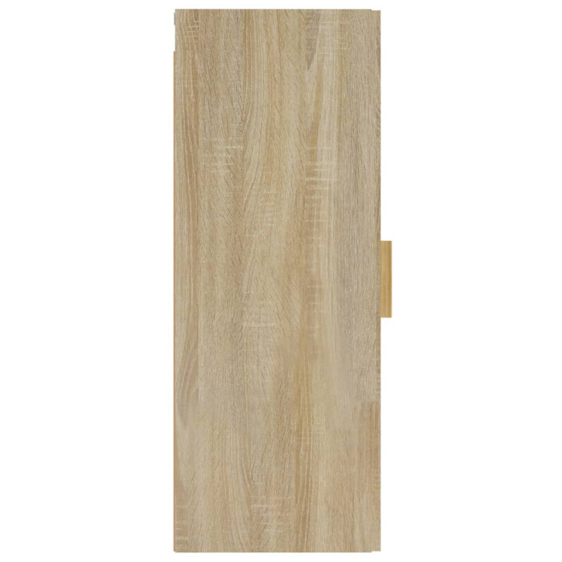 Produktbild för Väggskåp sonoma-ek 34,5x34x90 cm konstruerat trä