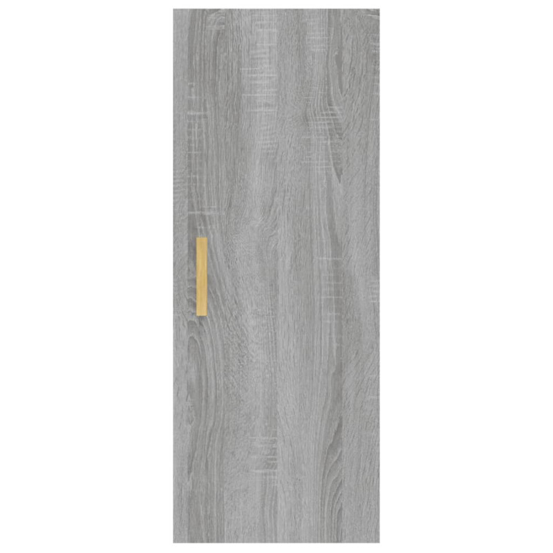 Produktbild för Väggskåp grå sonoma 34,5x34x90 cm konstruerat trä